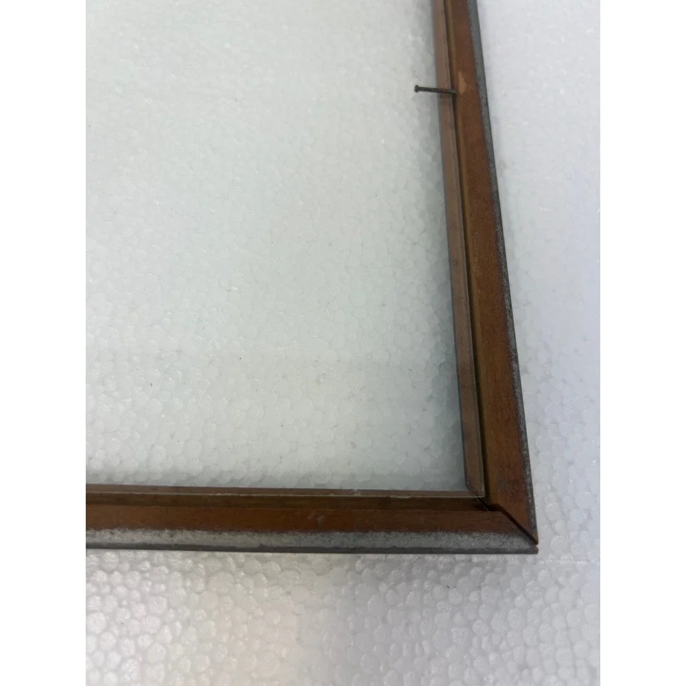 Silver Wood Picture Frame 8x10 Vintage Scalloped Edge 1940s Art Deco antique old